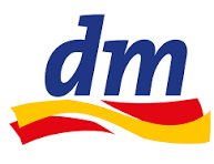 dm drogerie markt Logo – AIRBOOST ist in ausgewählten dm Filialen erhältlich